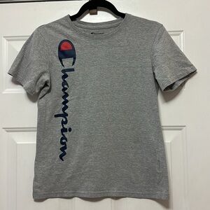 Champion Gray Short Sleeve Shirt Large